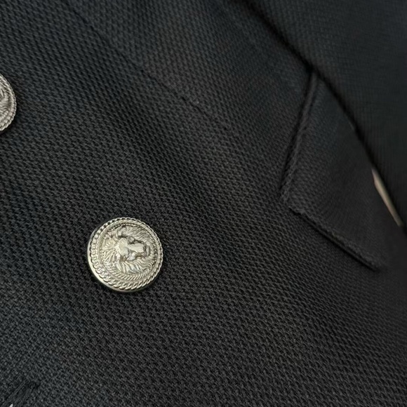 Authentic Balmain Black Blazer with Silver Buttons - Picture 5 of 5